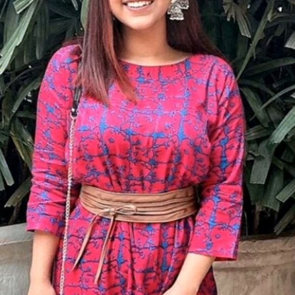 Womens Brown vegan leather corset wide tie waist boho cinch wrap obi belt - Picture 9 of 16